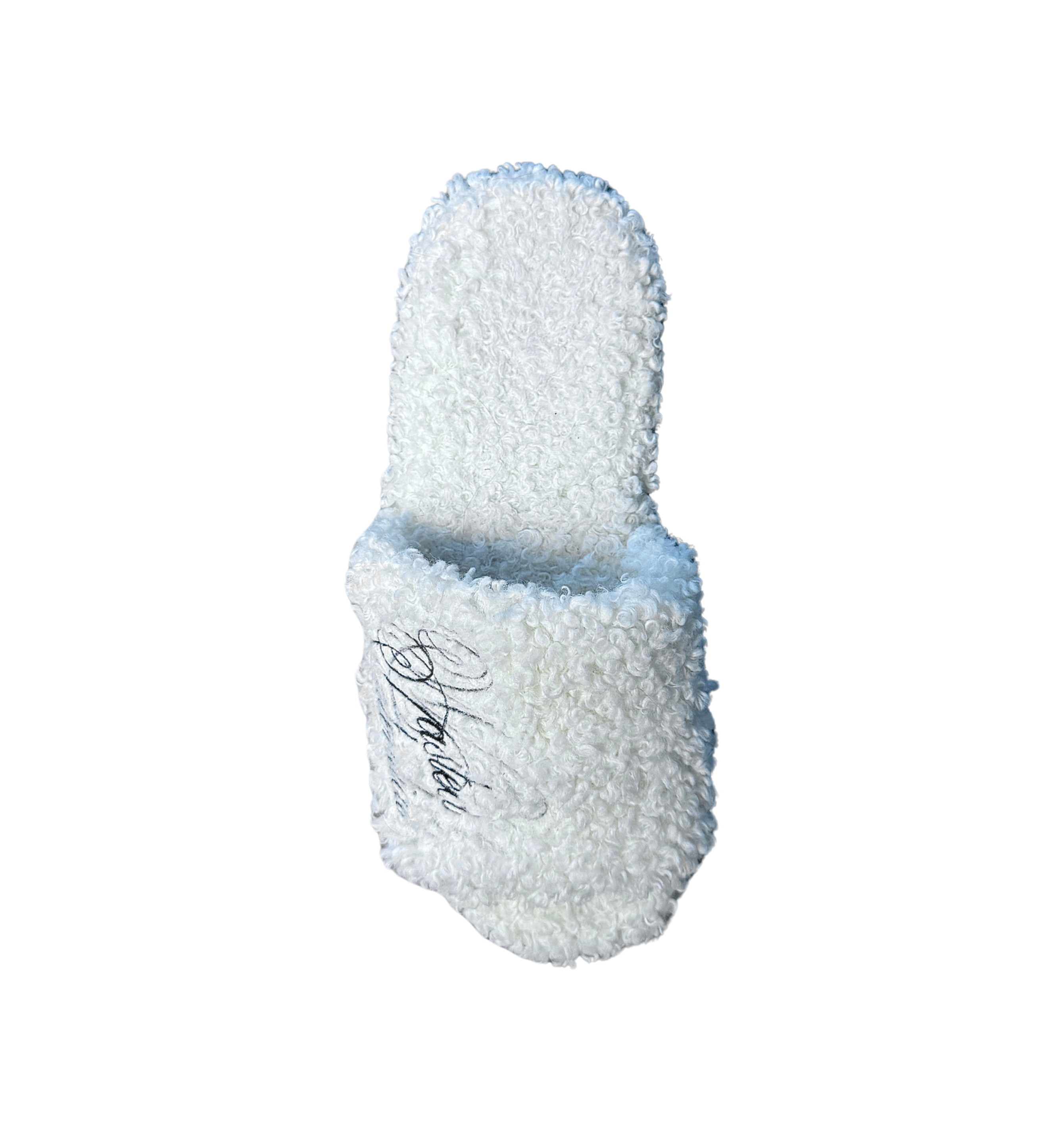 FUR SLIDE - WHITE