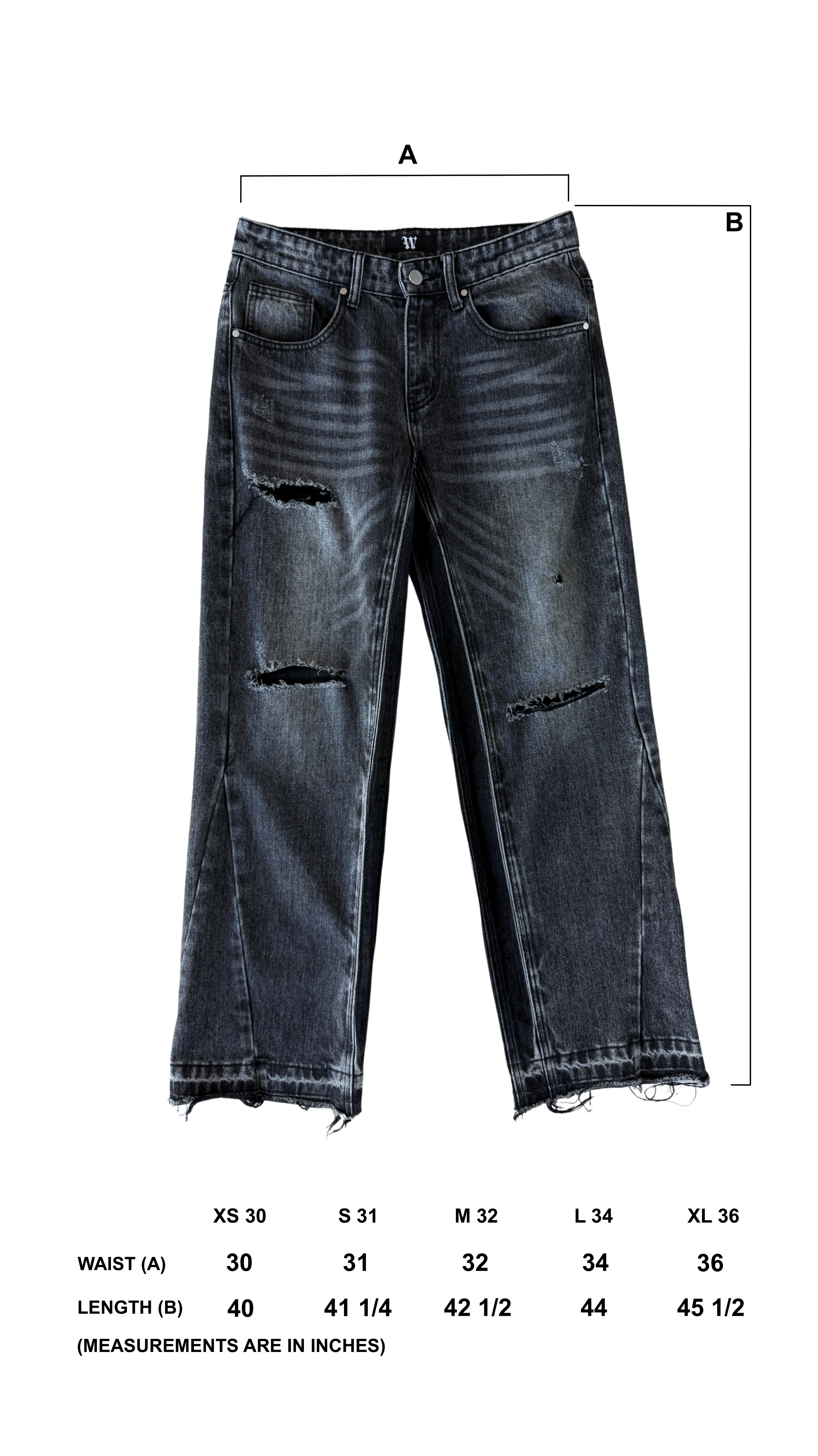 FLARED JEANS - ASH