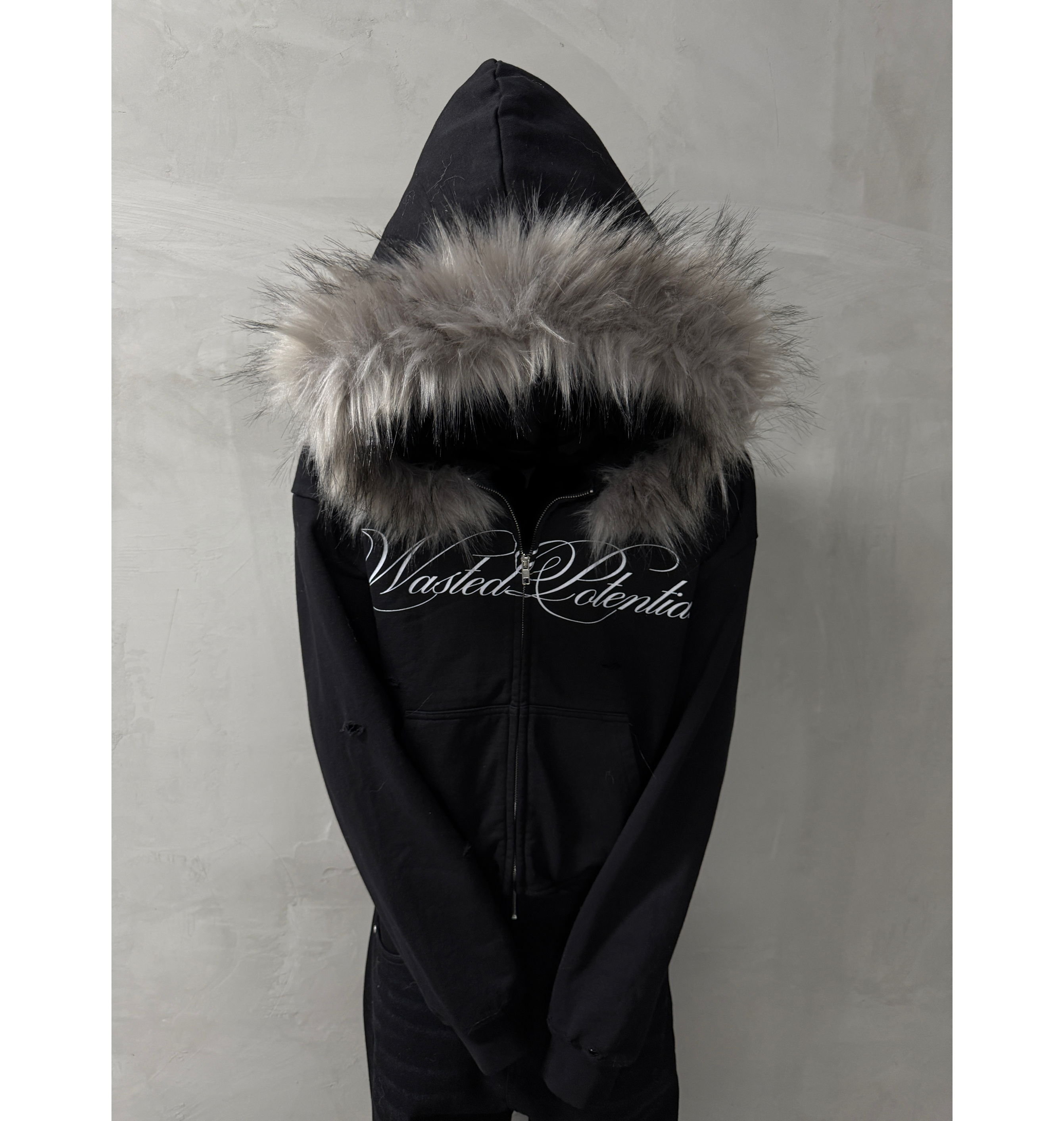 FUR ZIPUP - DETACHABLE